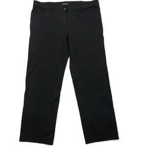 EILEEN FISHER Black Ponte Heavyweight Stretch Pants Women's Size Medium N0875